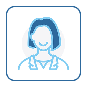 Blue teen ortho treatment icon