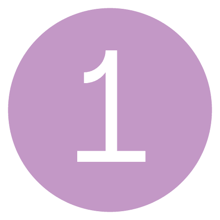 Purple number 1 icon