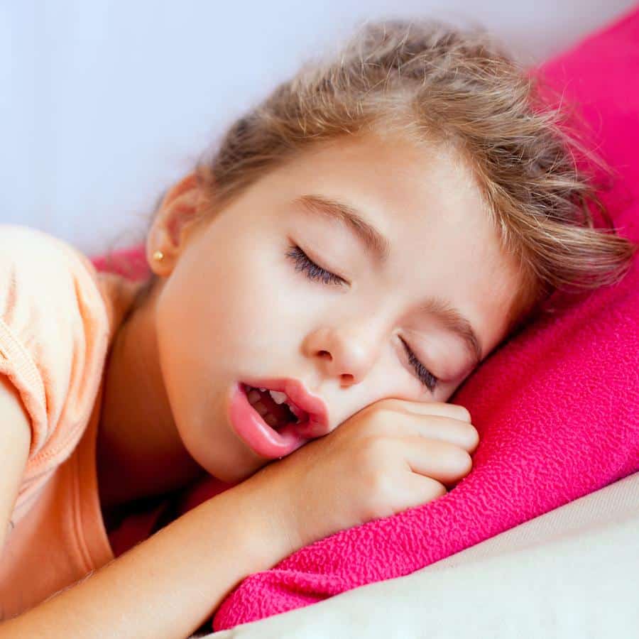 Child with sleep apnea